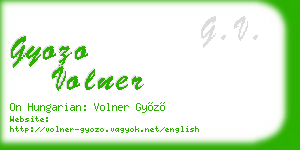 gyozo volner business card