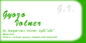 gyozo volner business card
